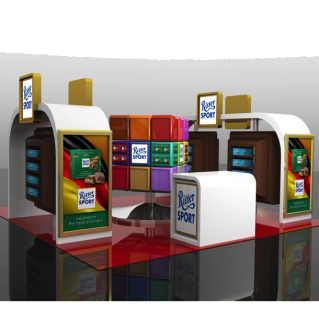 Composite<br>Ritter Sport Booth Display