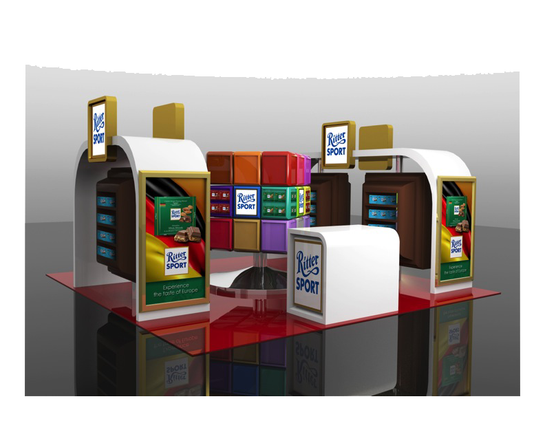 Composite<br>Ritter Sport Booth Display